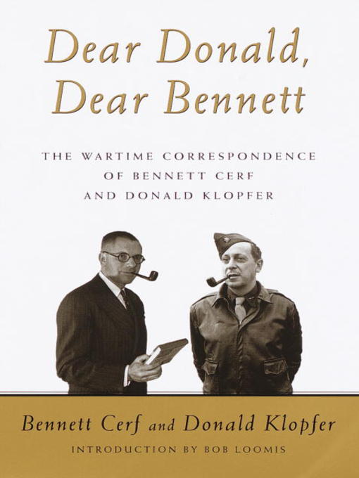 Title details for Dear Donald, Dear Bennett by Bennett Cerf - Available